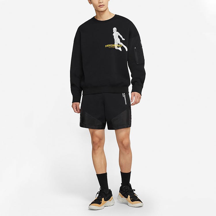 Air Jordan Casual Knitted Crew Neck Basketball Jumper Sweater For Men Black DD3899-010 - 3