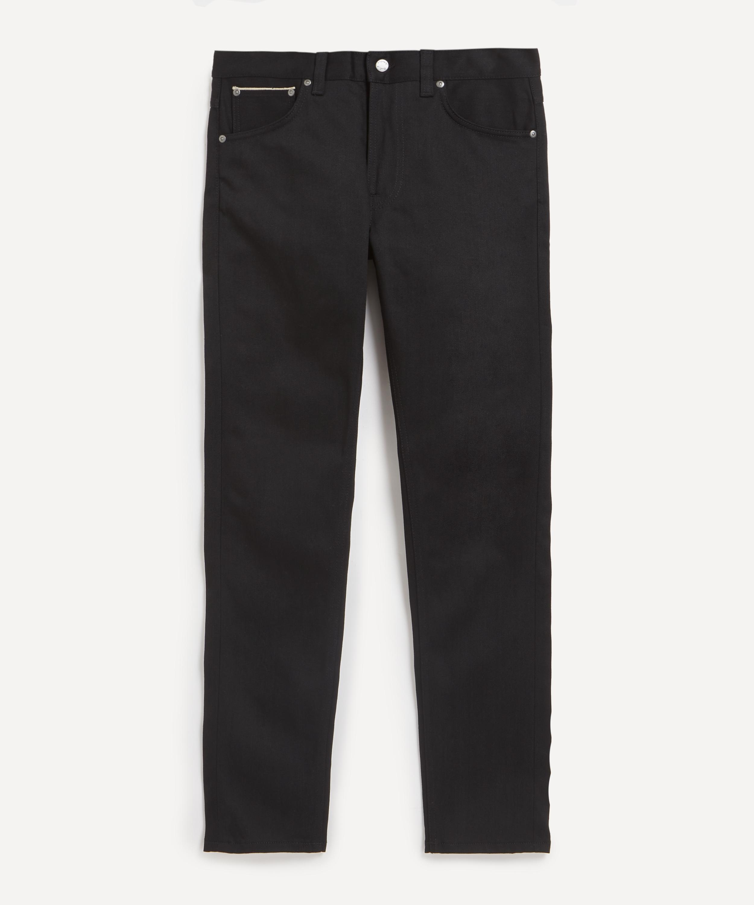 Lean Dean Jeans in Dry Black Selvage - 1