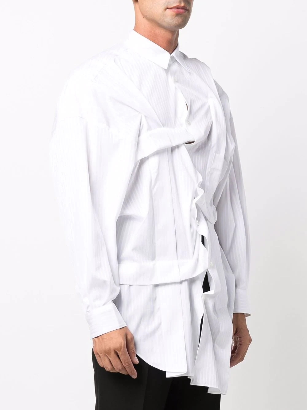 asymmetric style shirt - 3