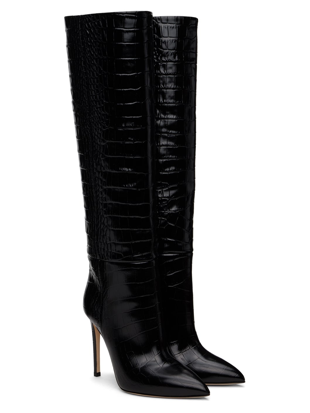 Black Stiletto Tall Boots - 4
