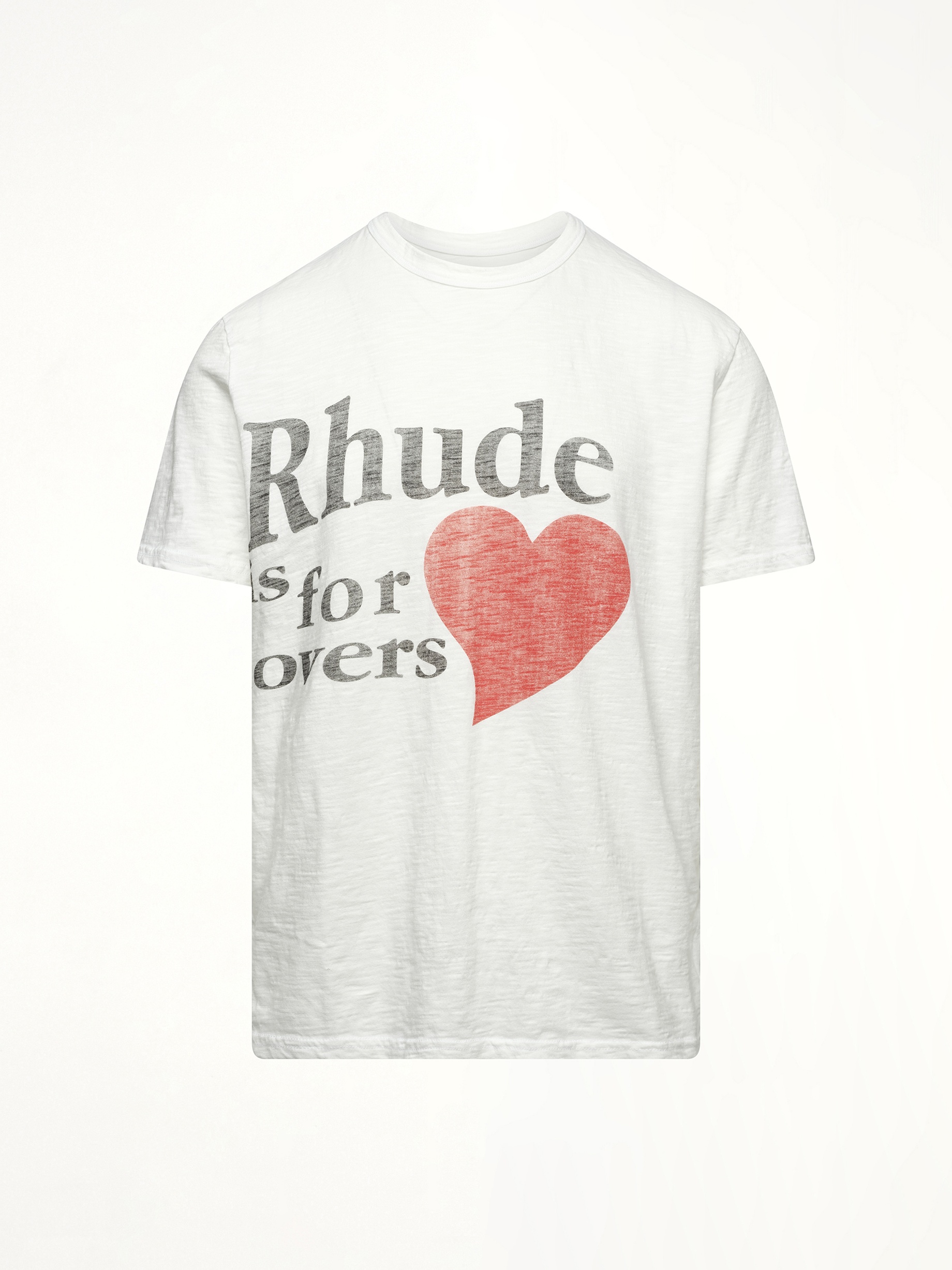 Rhude Lovers Slub Tee in White - 2