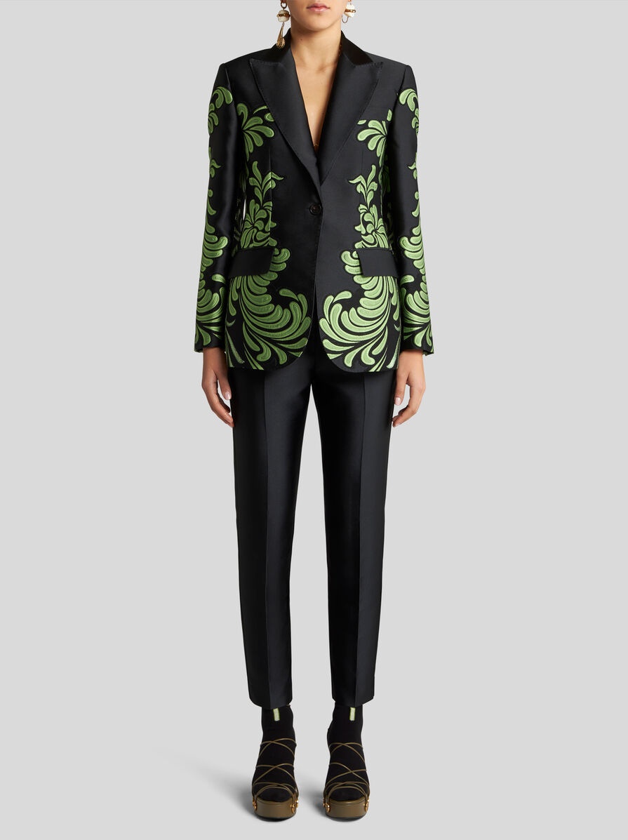 JACQUARD BROCADE JACKET - 4