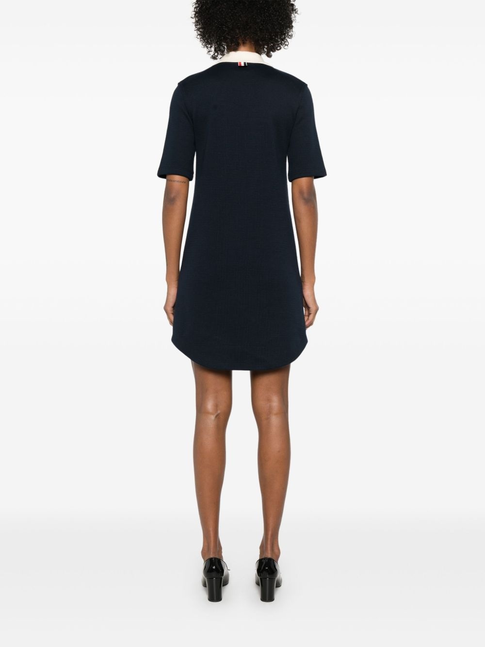 fine-ribbed mini dress - 4