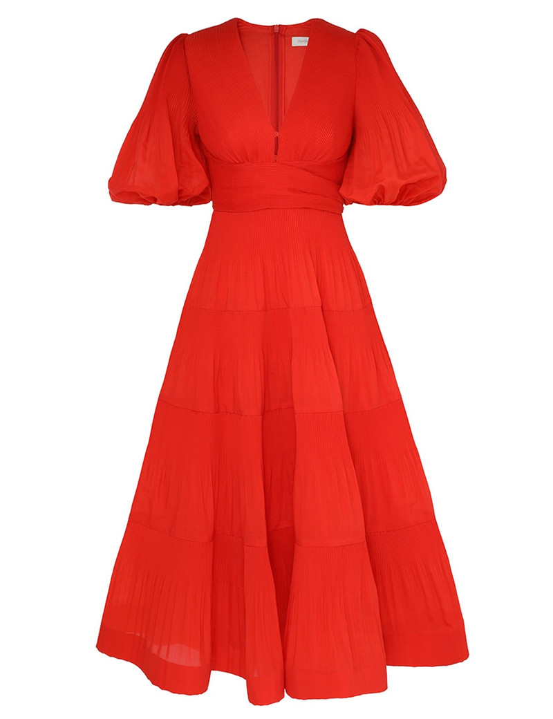 PLEATED MIDI DRESS 1