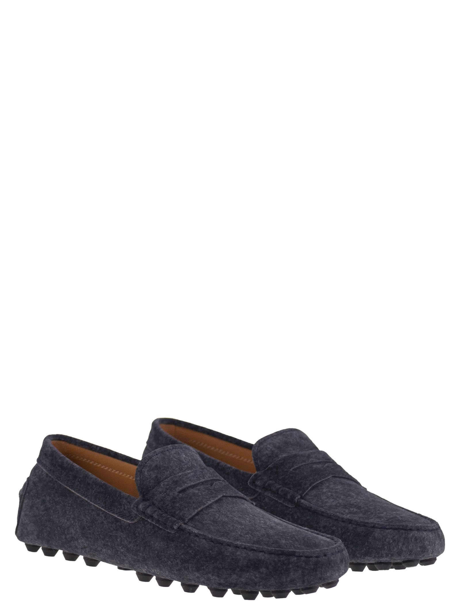 Tod's Men Gommino Bubble Sole In Suede Leather - 4