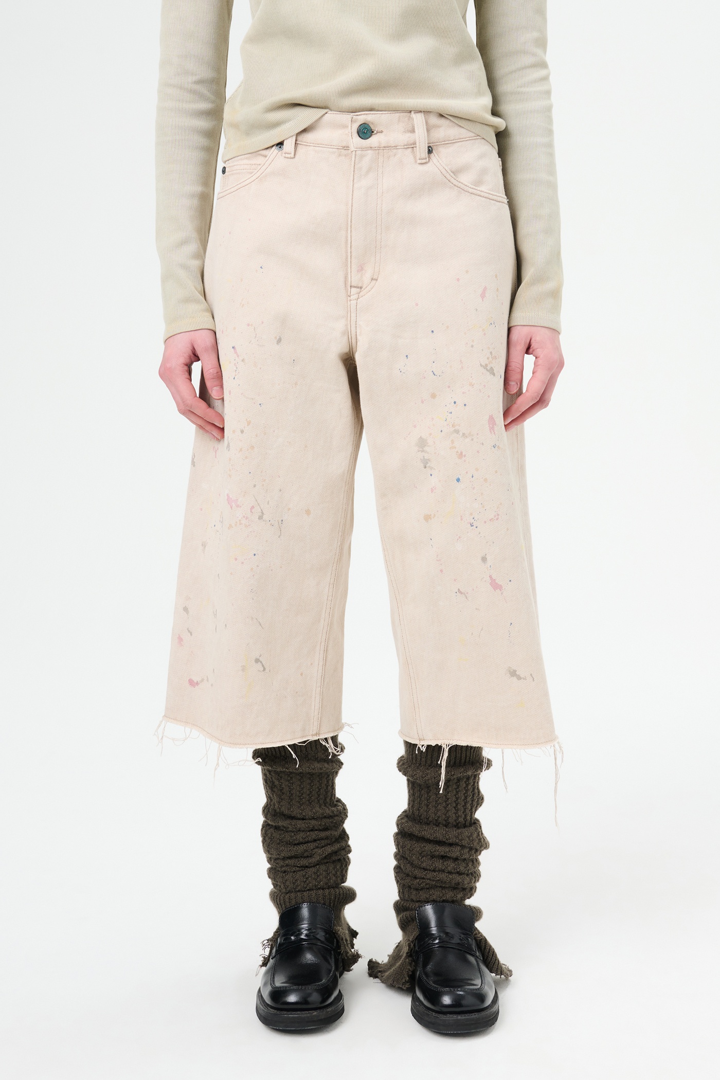 Half Cut Ghost Attic Splatter Denim - 3
