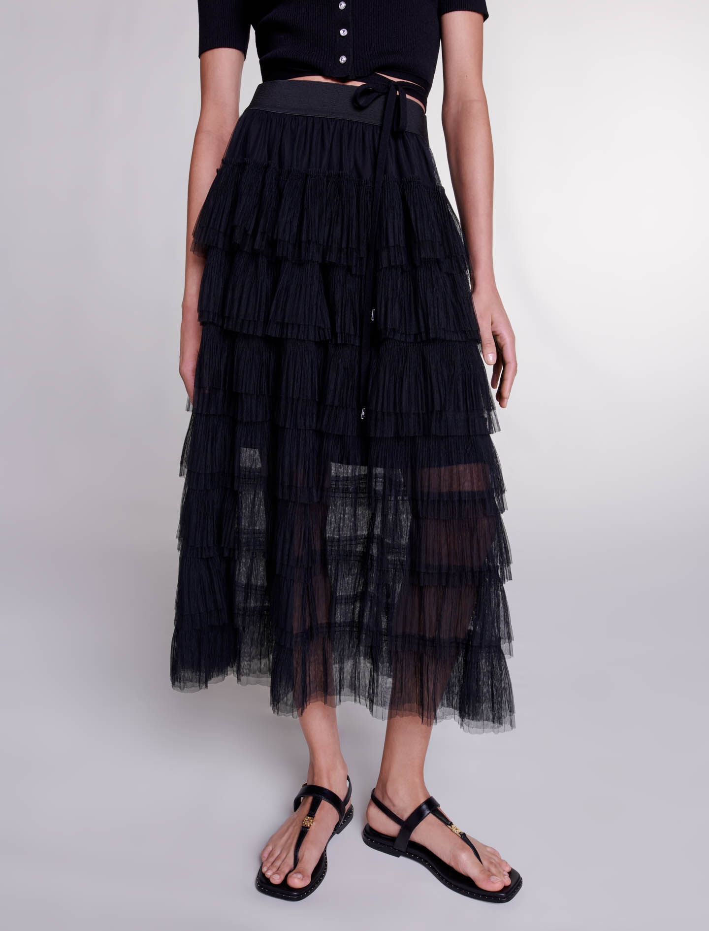 Tulle midi skirt - 7