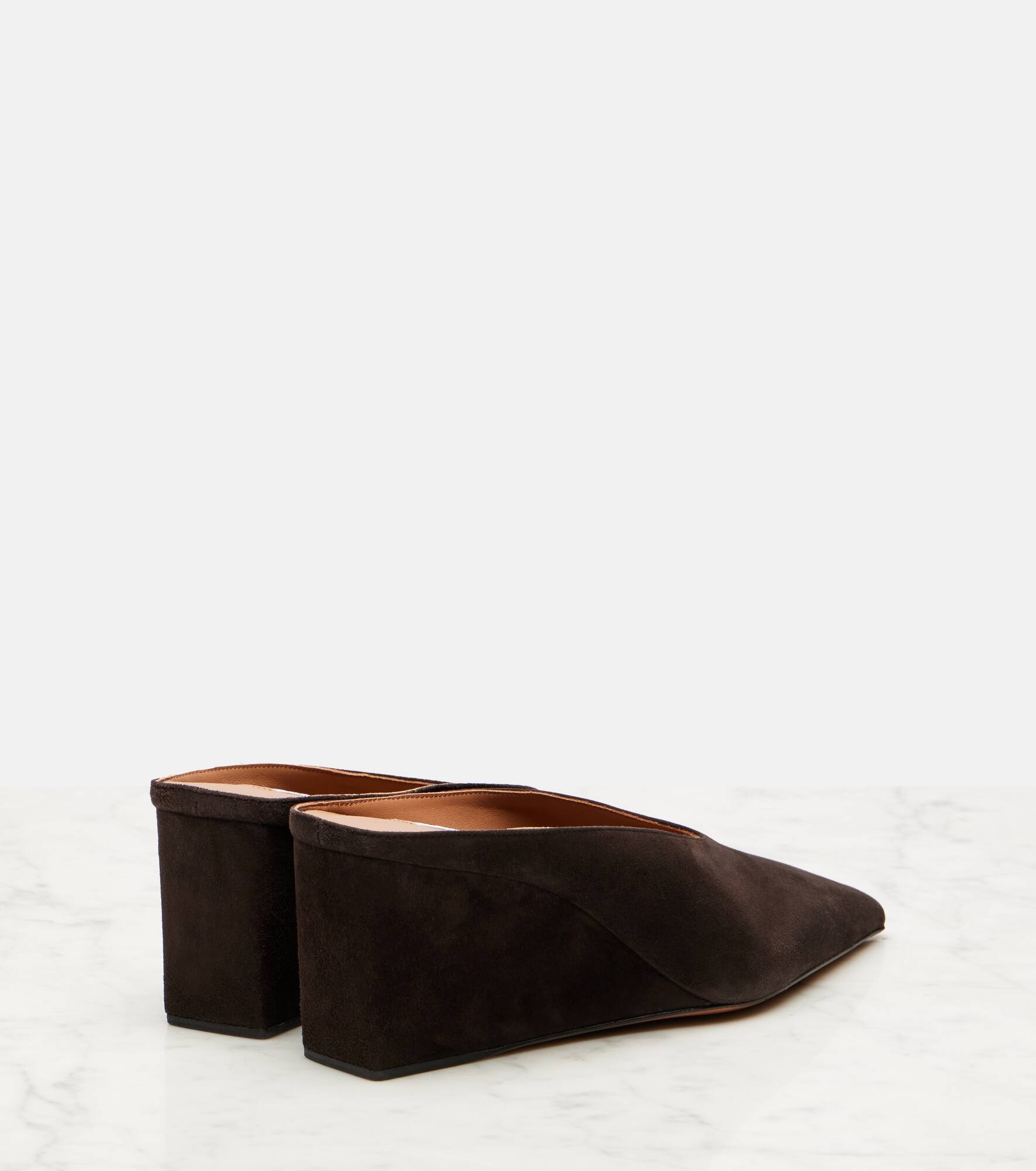 Cube 75 suede wedge mules - 2