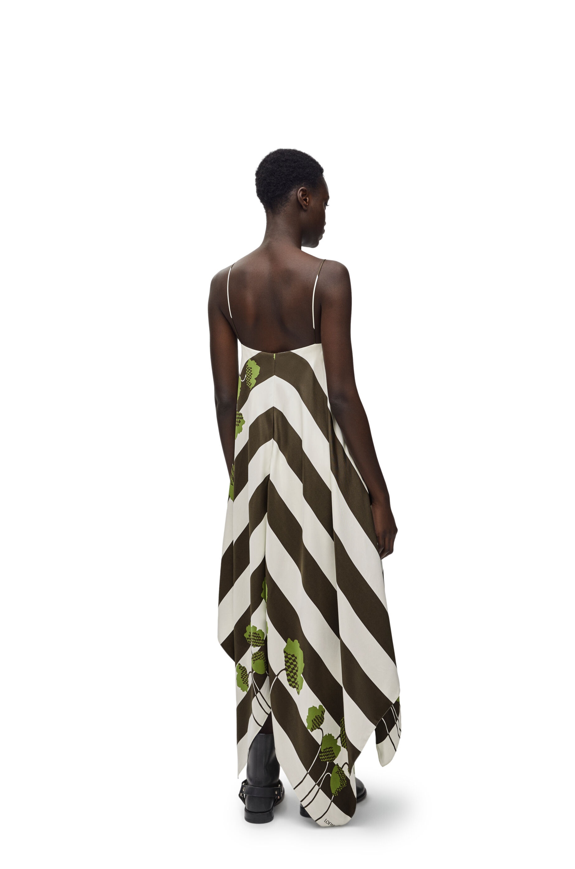 【LOEWE】ASYMMETRIC DRESS IN SILK Loewe Silk Asymmetric Dress in White | Lyst