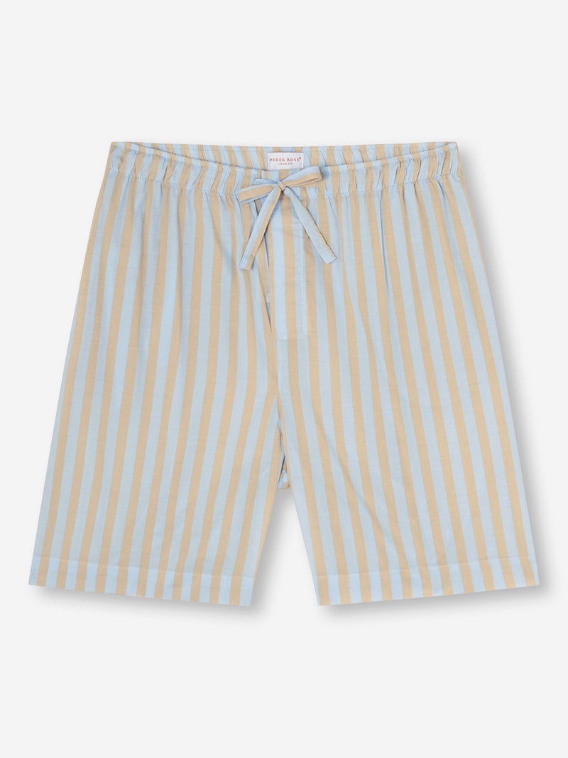 Men's Lounge Shorts Amalfi 20 Cotton Batiste Blue - 1