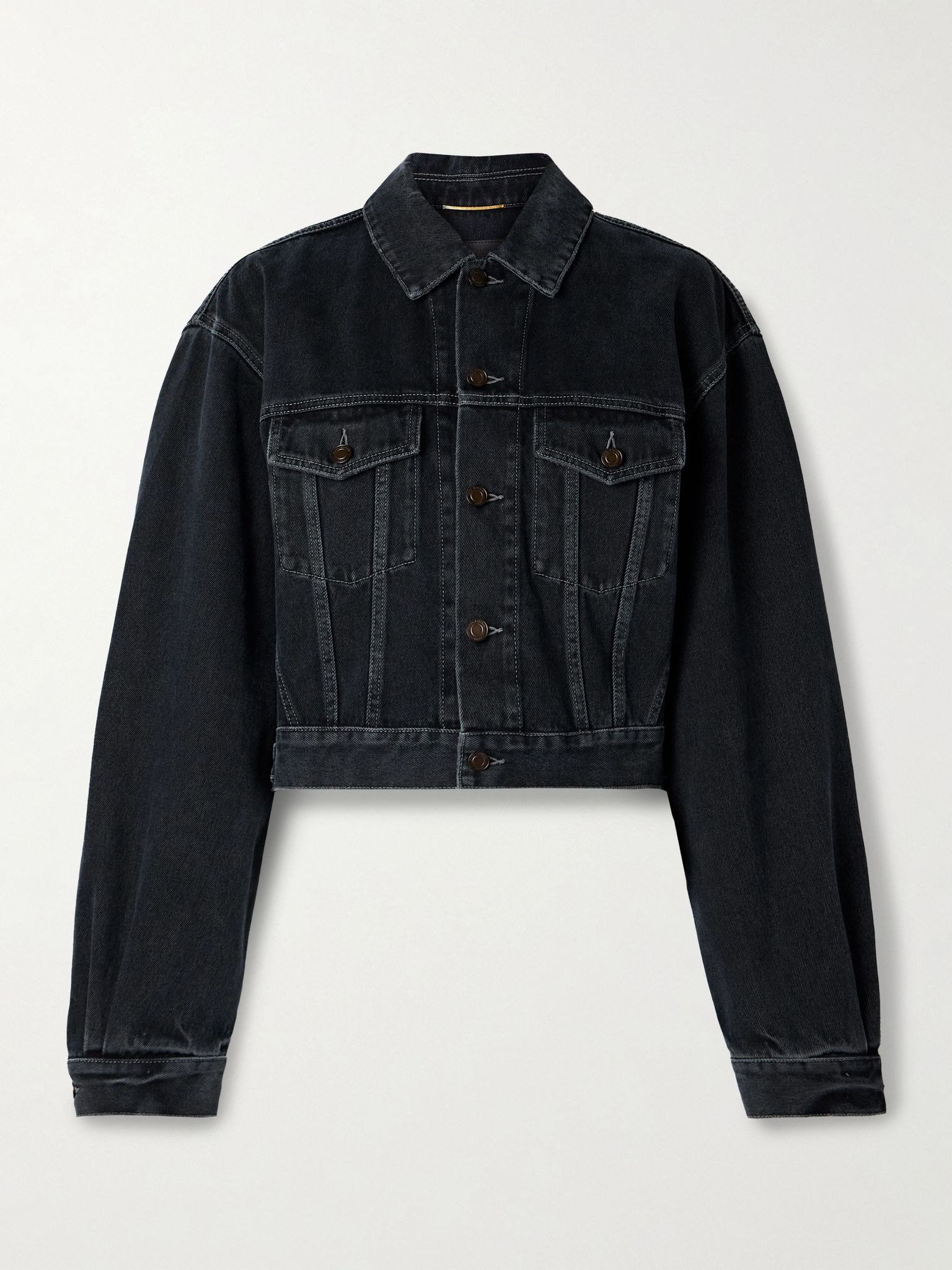 Cropped denim jacket Midnight blue - 1