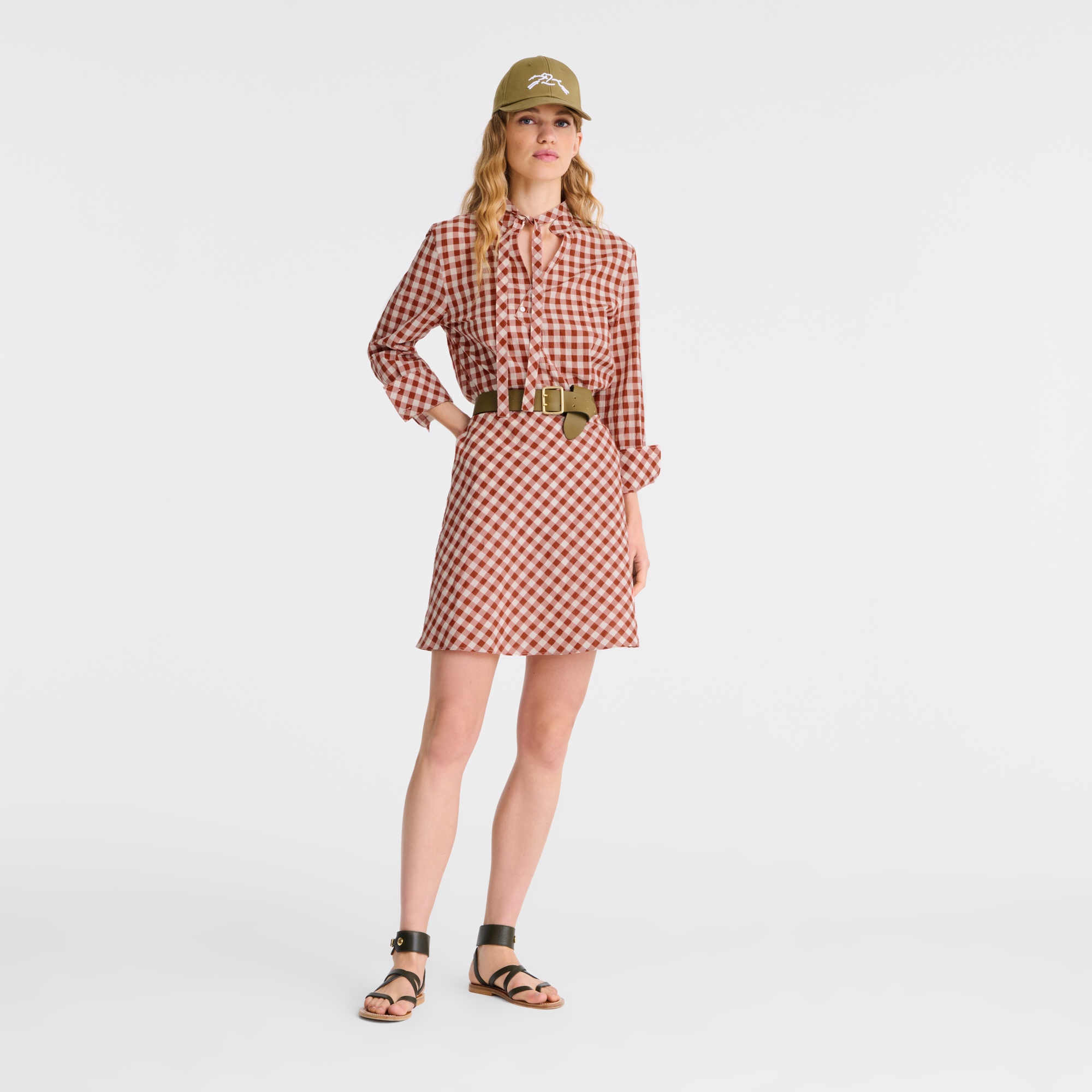 Dress Bark - Vichy jacquard - 2