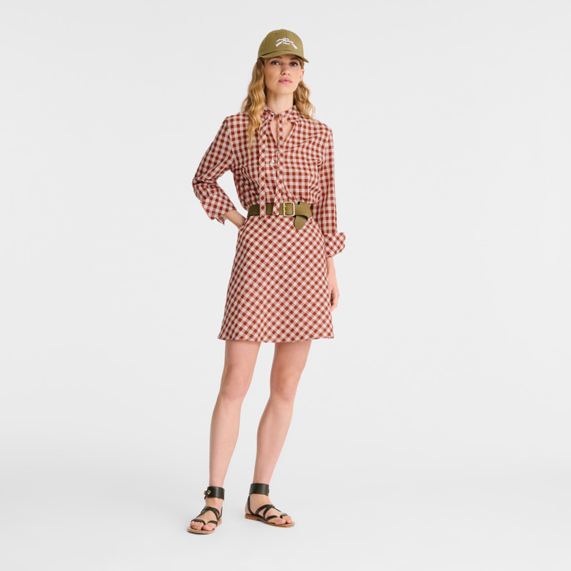 Longchamp Dress Bark - Vichy jacquard outlook