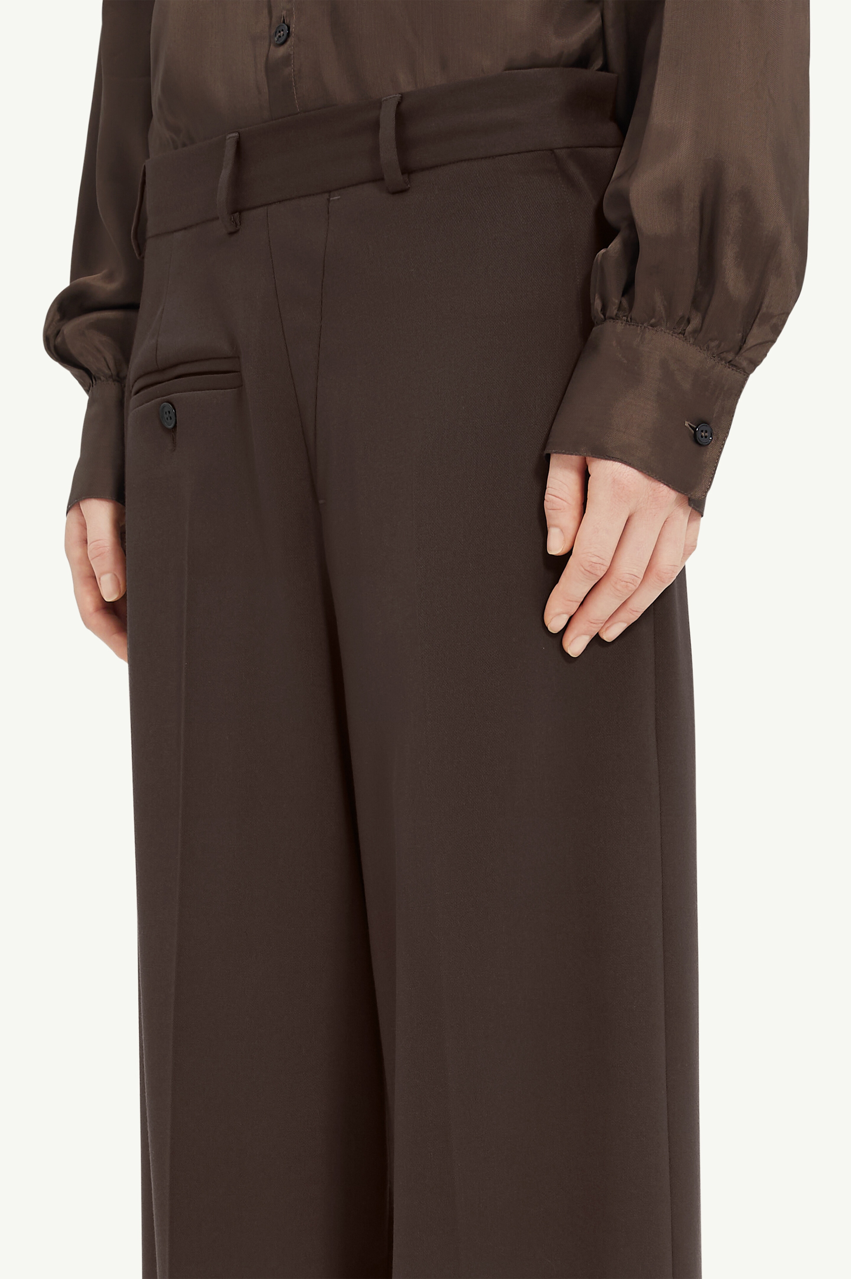 Twist wool blend trousers - 5