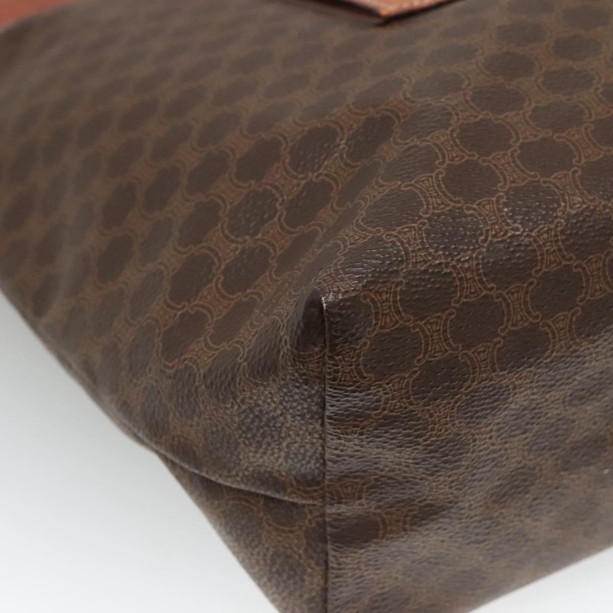 CELINE Macadam Canvas Tote Bag Pvc Leather Brown - 14