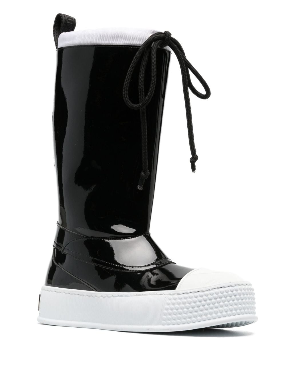 rubber-toecap platform boots - 2
