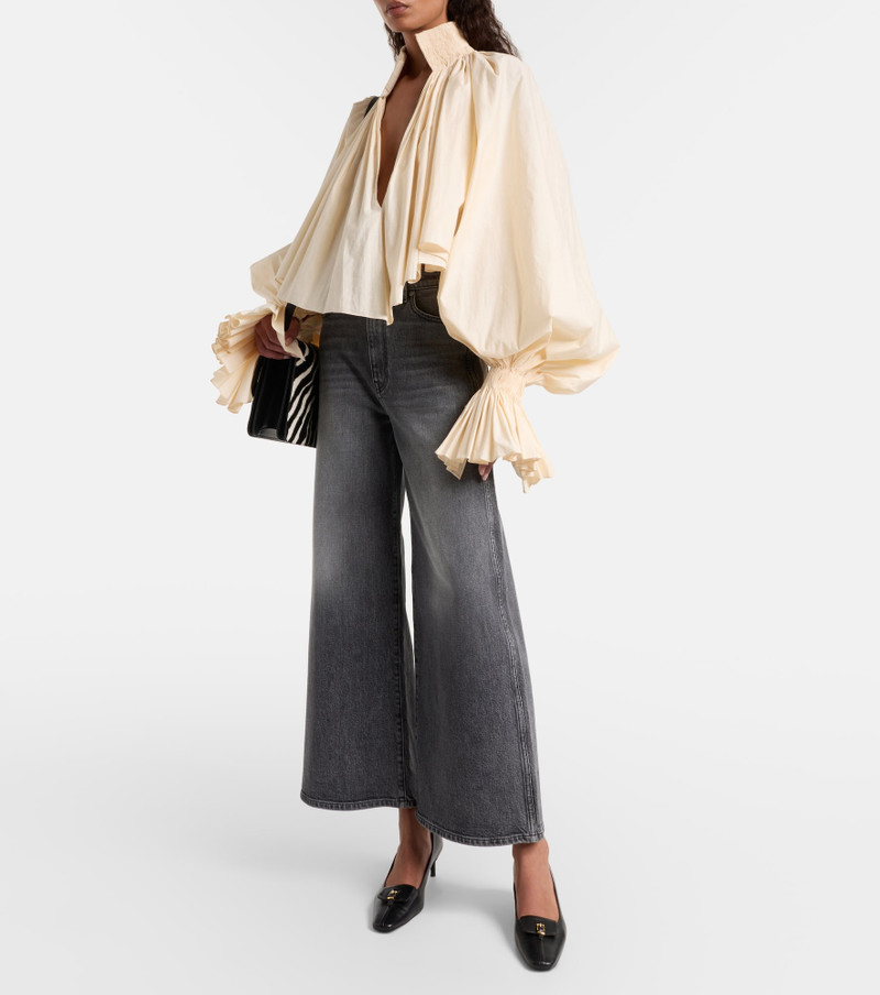 KHAITE Delina high-rise wide-leg jeans outlook