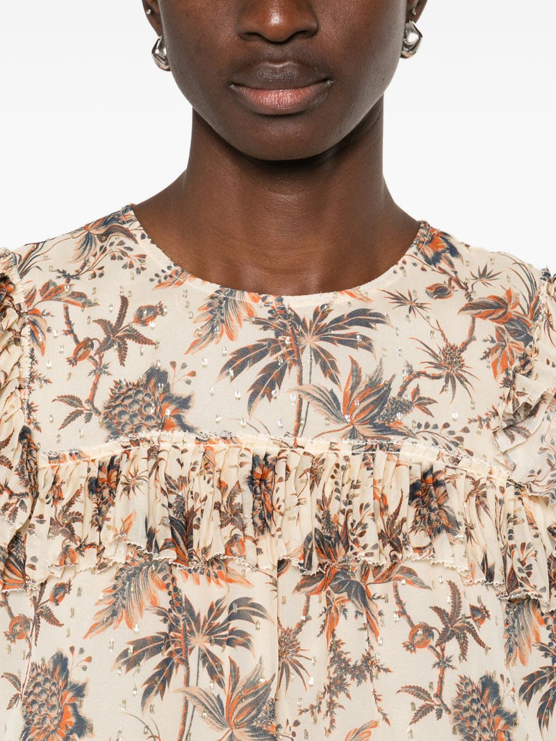 Jodie ruffled floral blouse 5