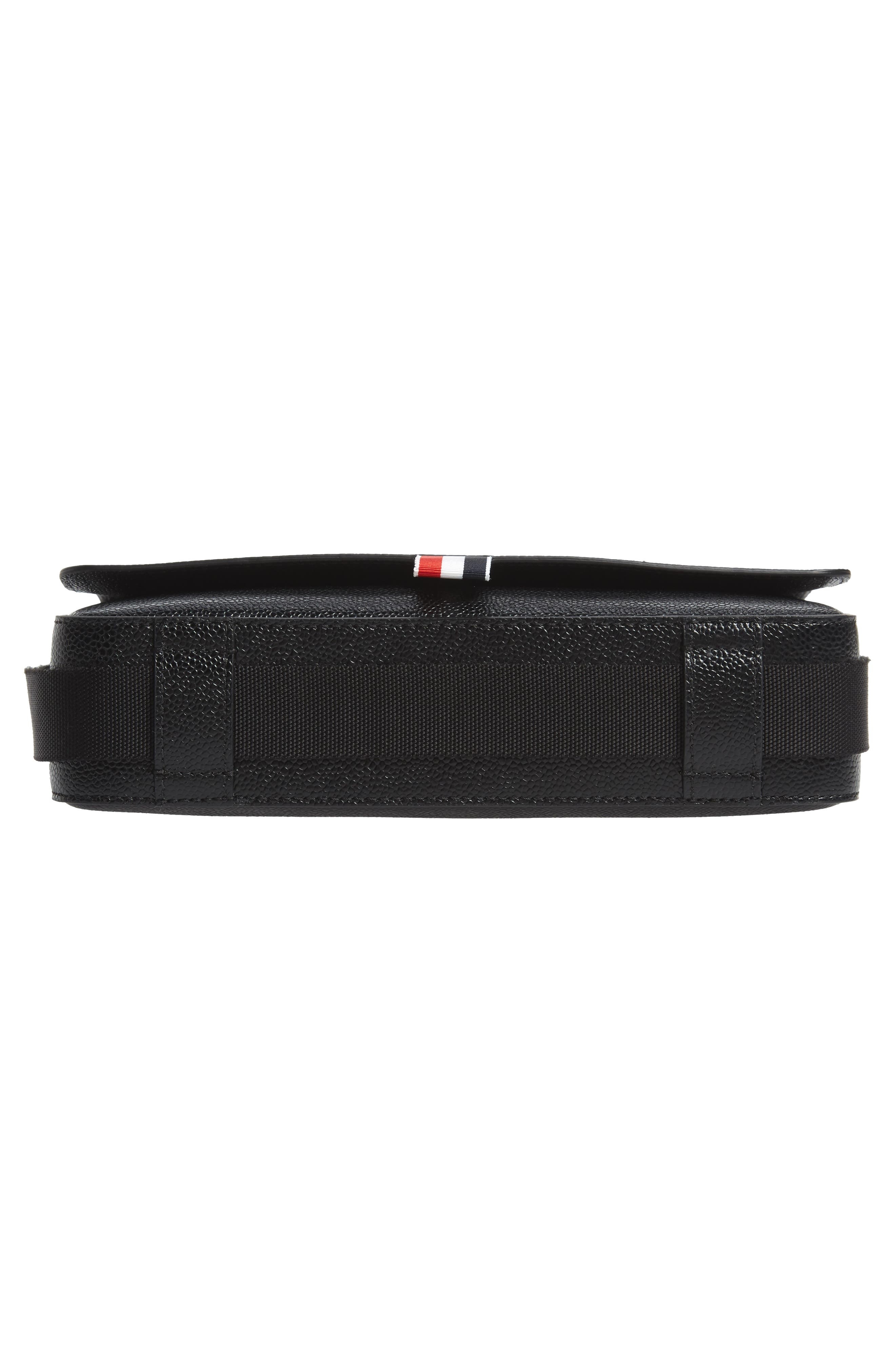 Thom Browne Leather Reporter Bag in Black at Nordstrom - 6