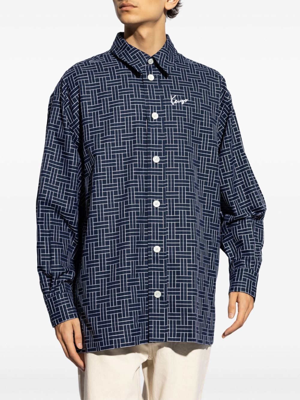 logo-print shirt - 3