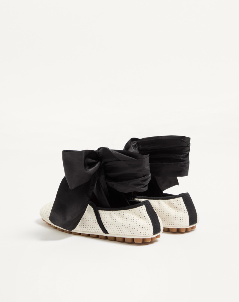 Valentino RYTHMIKA BALLERINA IN PERFORATED NAPPA LEATHER outlook