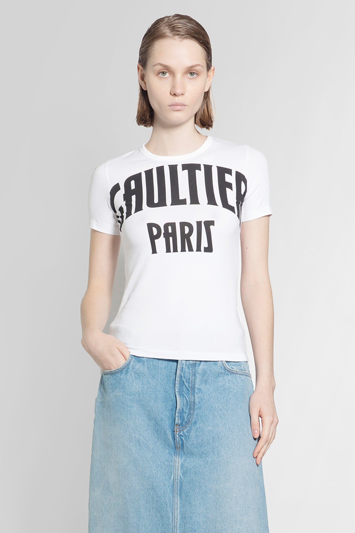 Gaultier-Print-Baby-Tee - 1