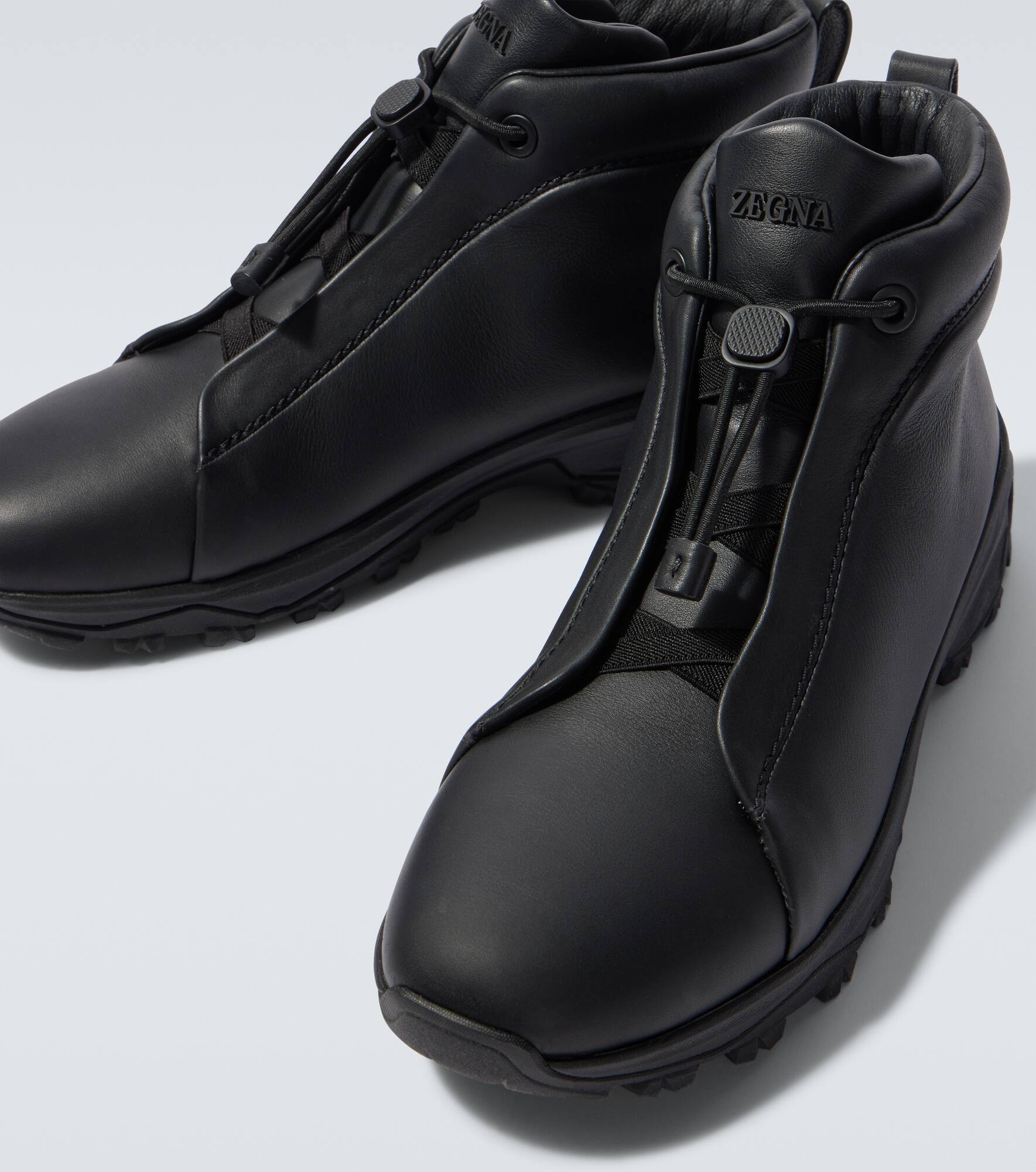 Triple Stitch Vetta leather sneakers - 3
