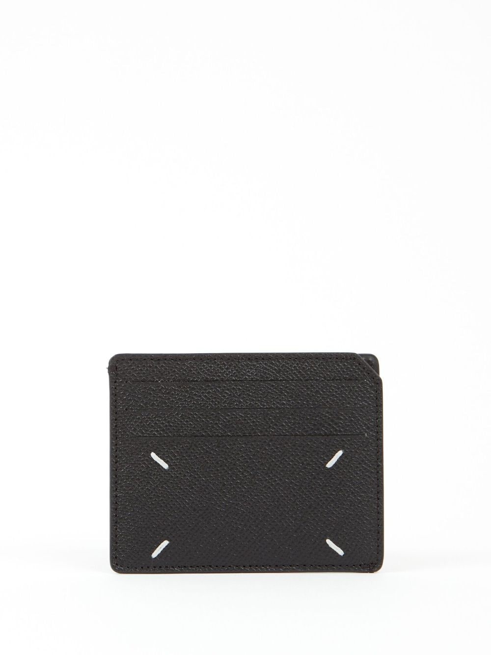 four-stitch leather cardholder - 1