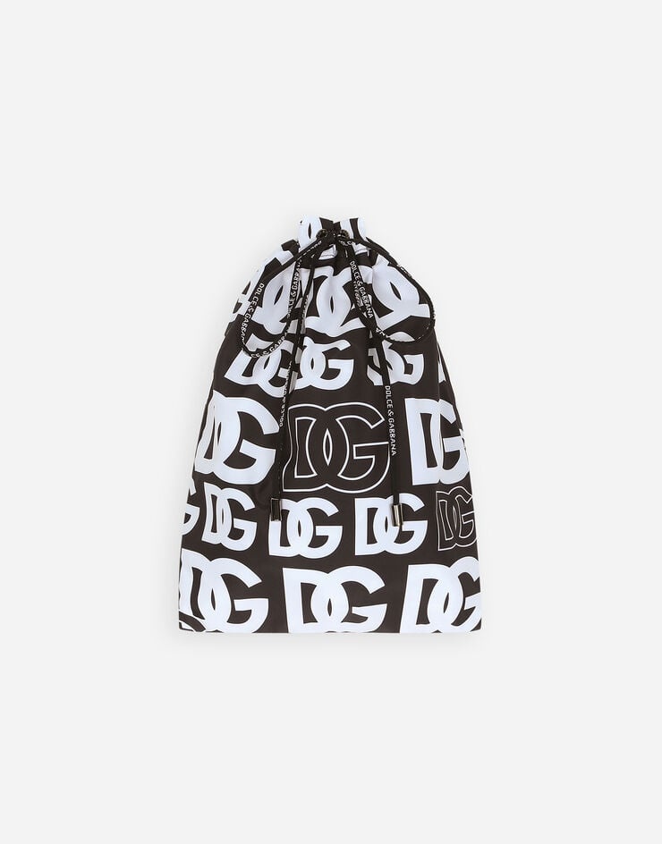 Short swim trunks with all-over DG print - 3