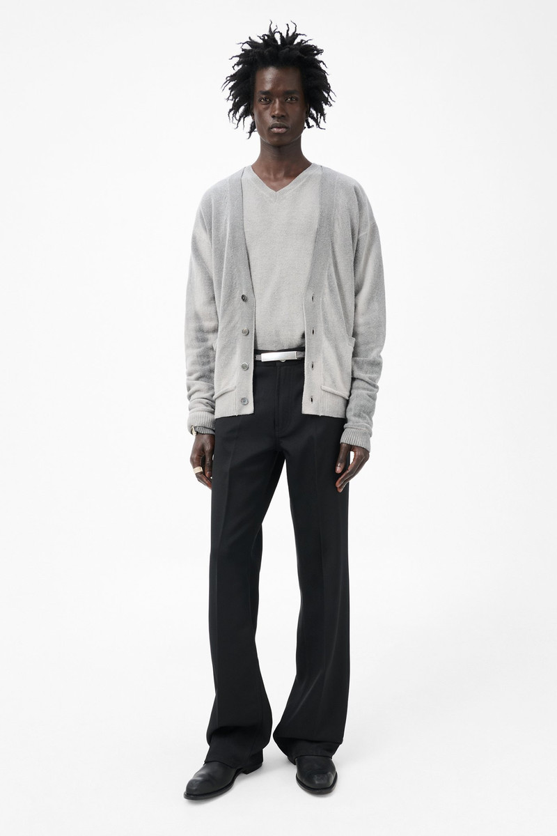 Our Legacy Parallel Cardigan Grey Spray Dye Cherub Wool outlook