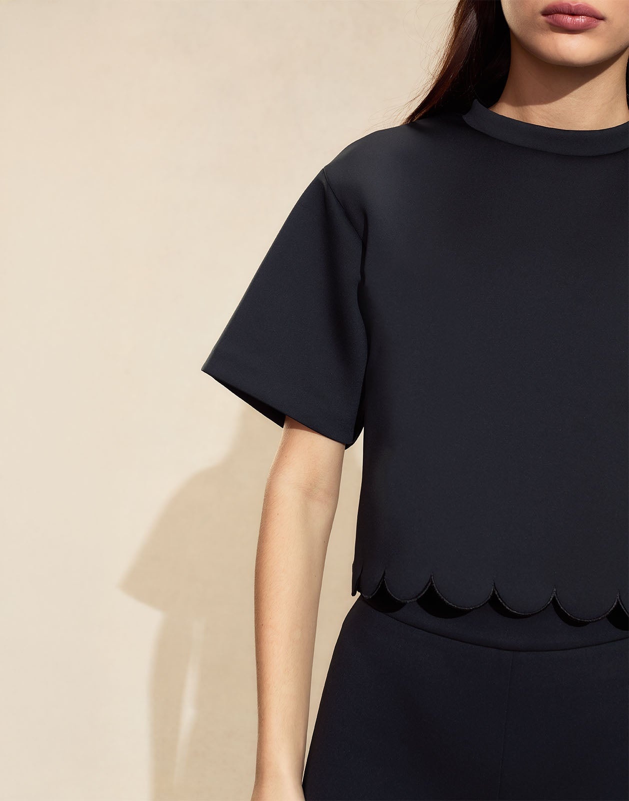 Ella Bonded Scallop Top - 5