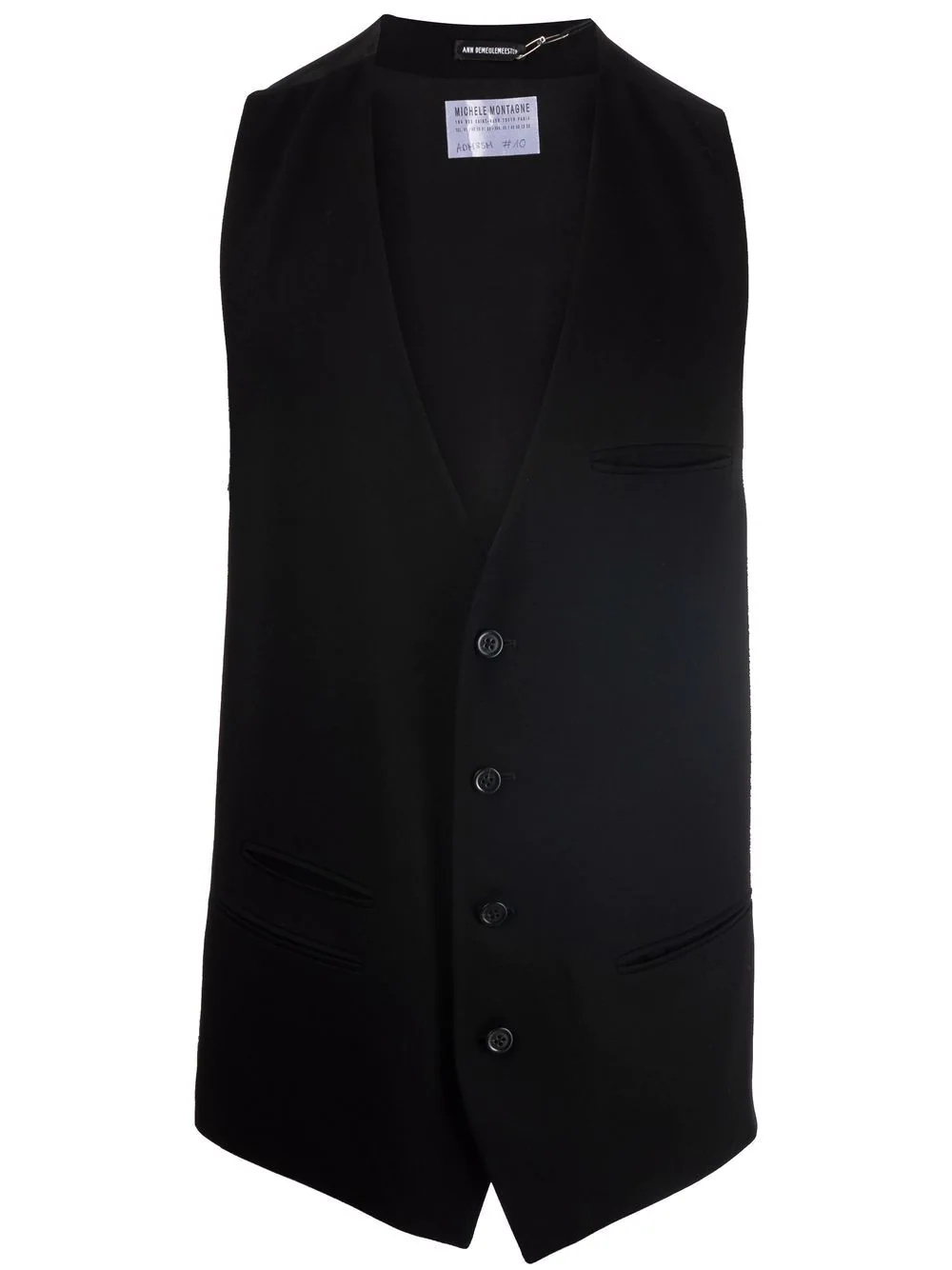 rear-buckled loose waistcoat - 1