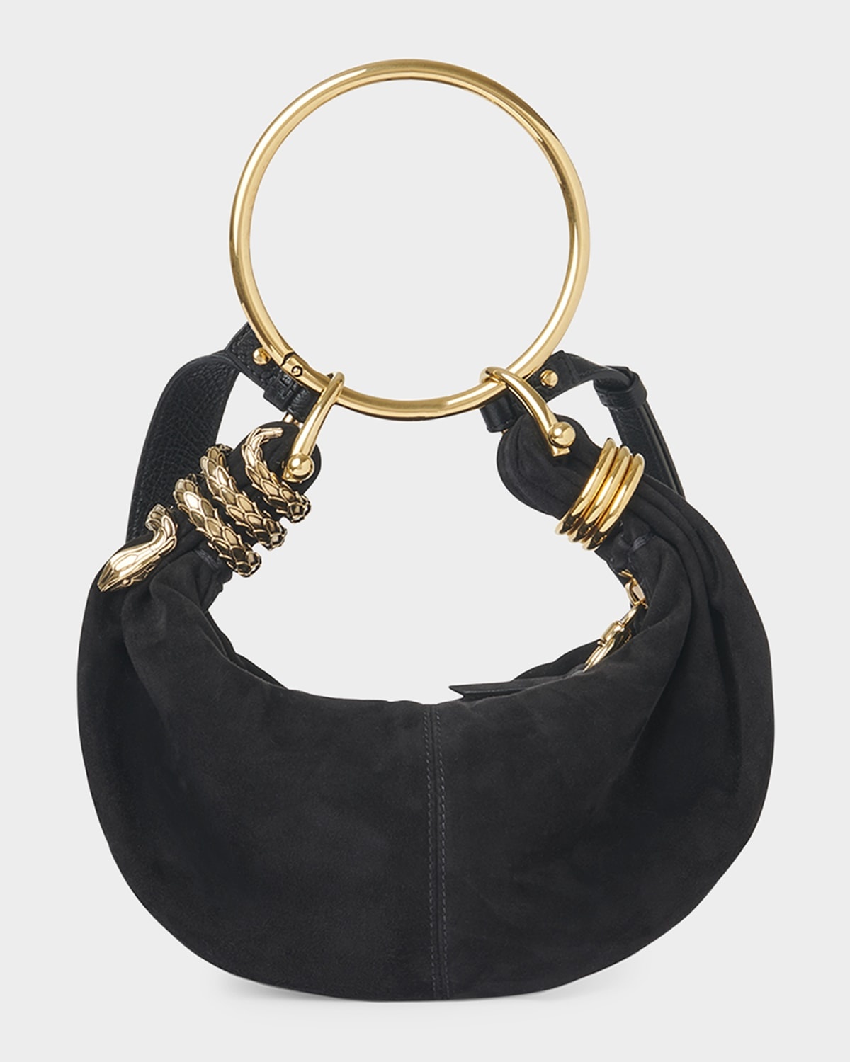 Mini Bracelet Crossbody Bag in Suede - 3