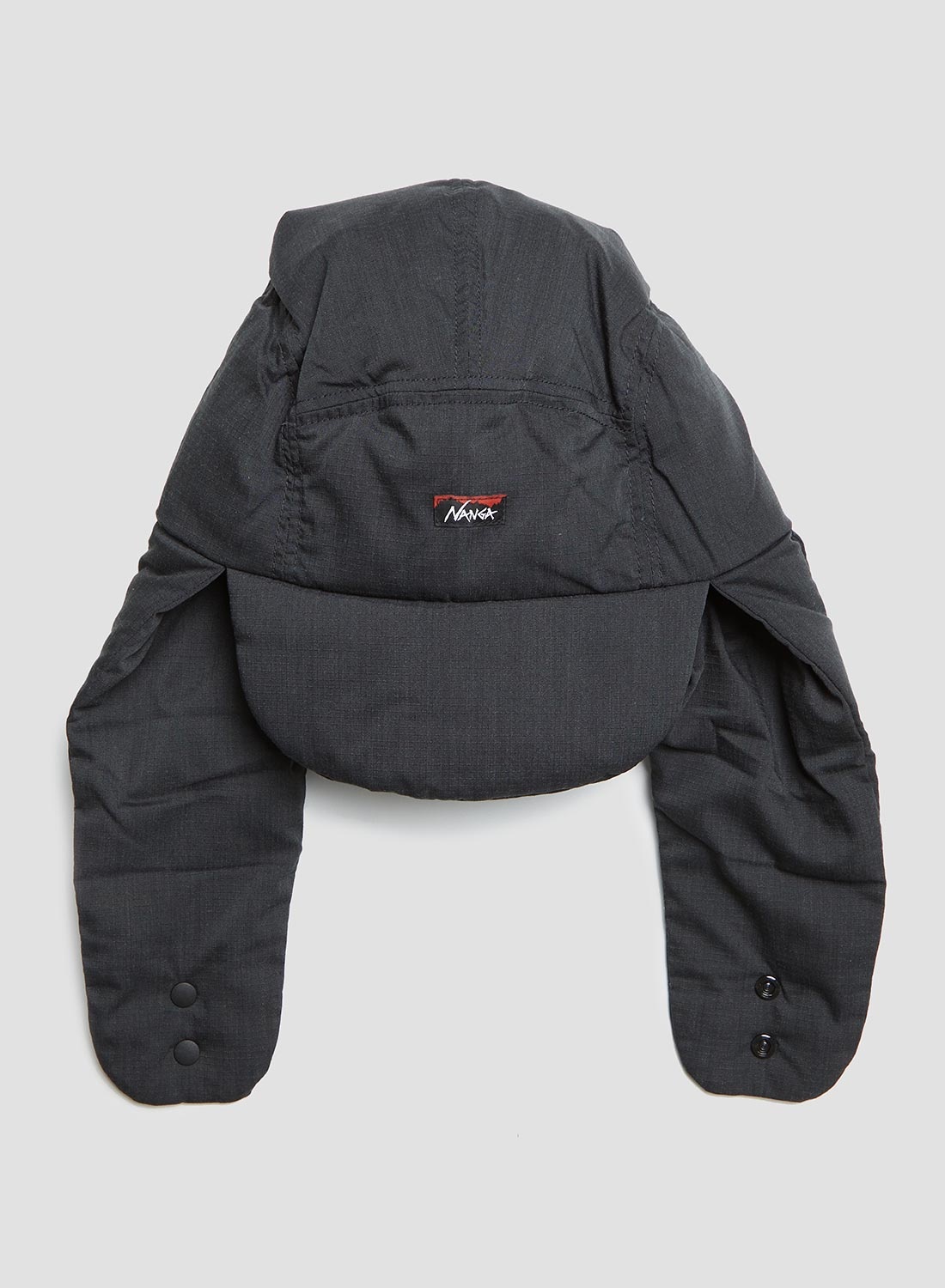 Nanga Hinoc Ripstop Down Ear Flap Cap in Black - 4