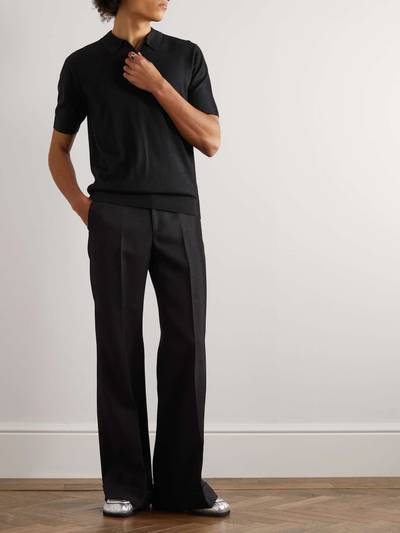 Dries Van Noten Slim-Fit Merino Wool Polo Shirt outlook