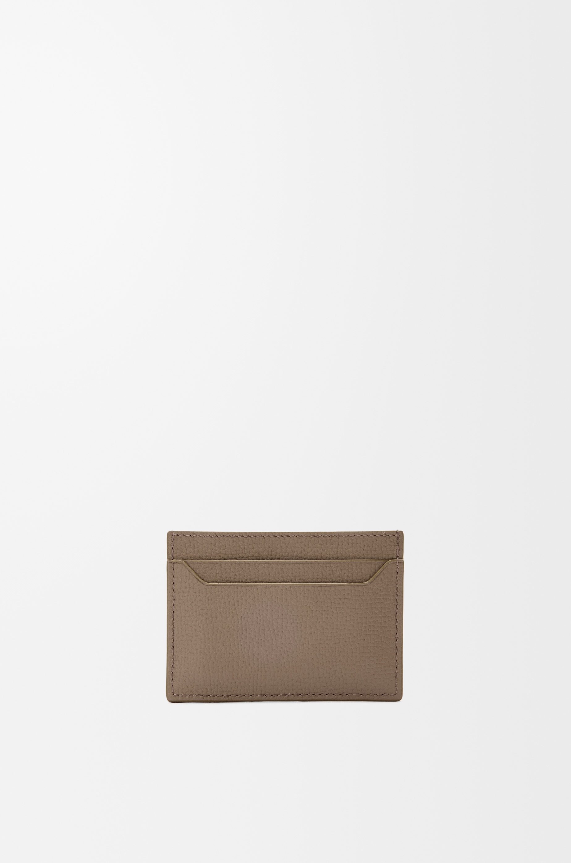 Anagram plain cardholder in pebble grained calfskin - 2