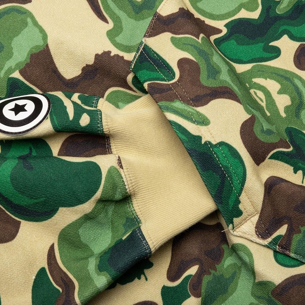 BAPE ART CAMO SHARK HOODIE - GREEN - 7