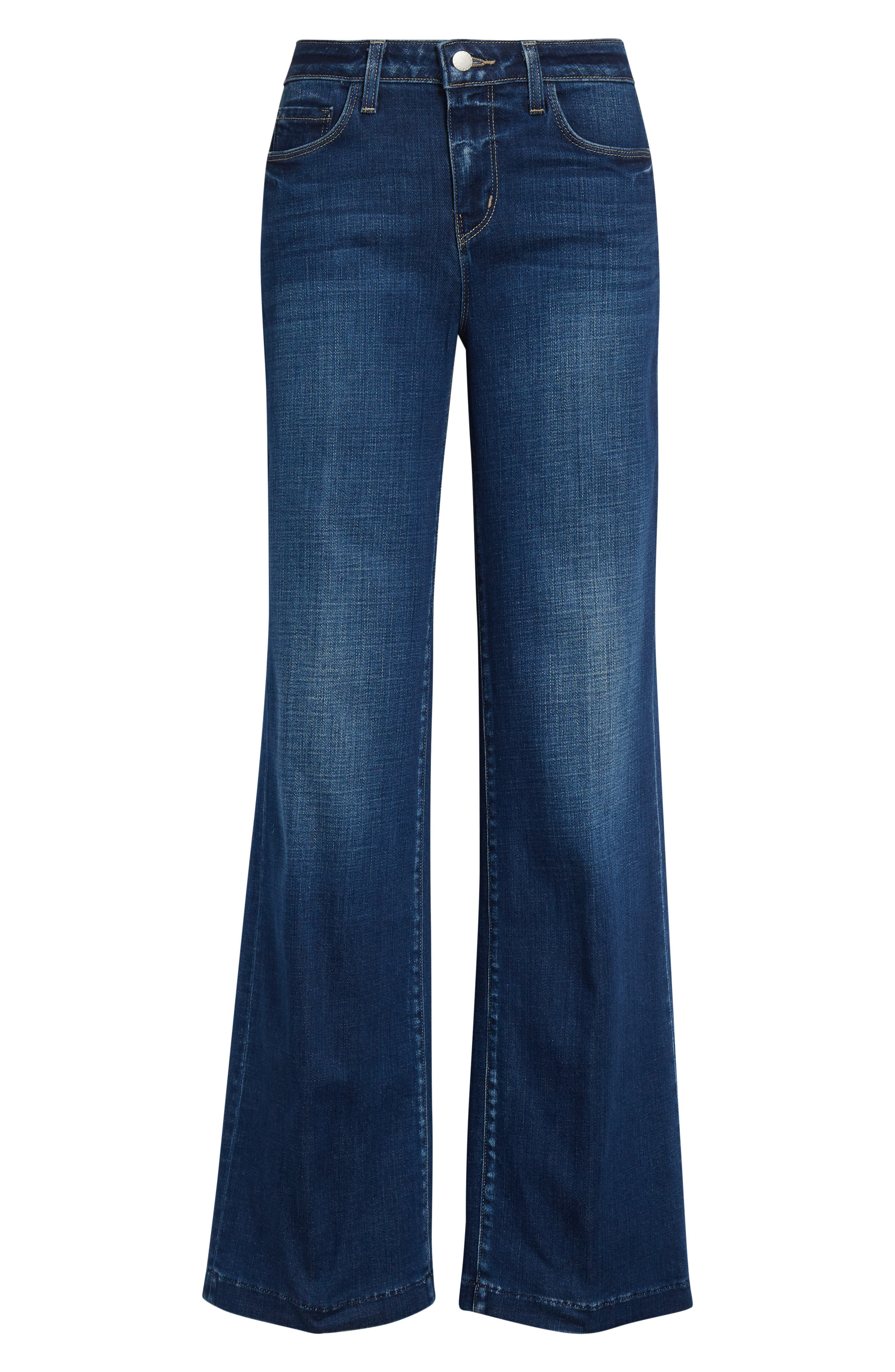 L'AGENCE Scottie High Waist Wide Leg Jeans in Marvista at Nordstrom - 6