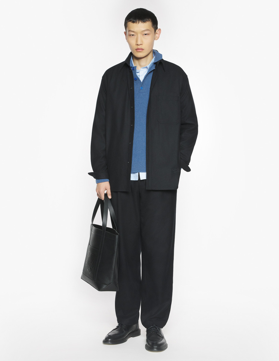 MAISON KITSUNE HANDWRITING OVERSIZED SHIRT - 2