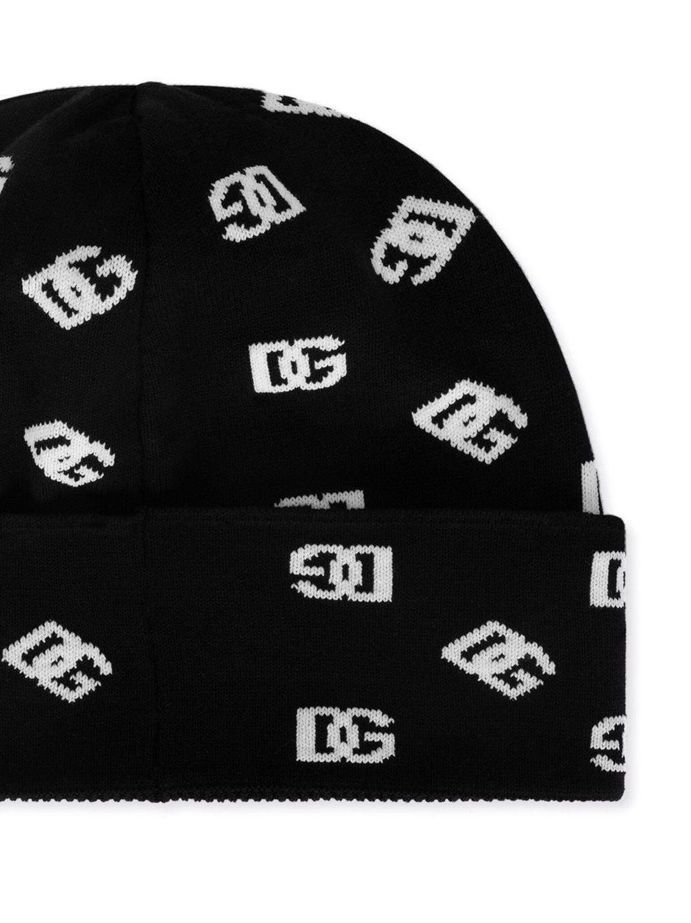 logo-jacquard beanie - 3