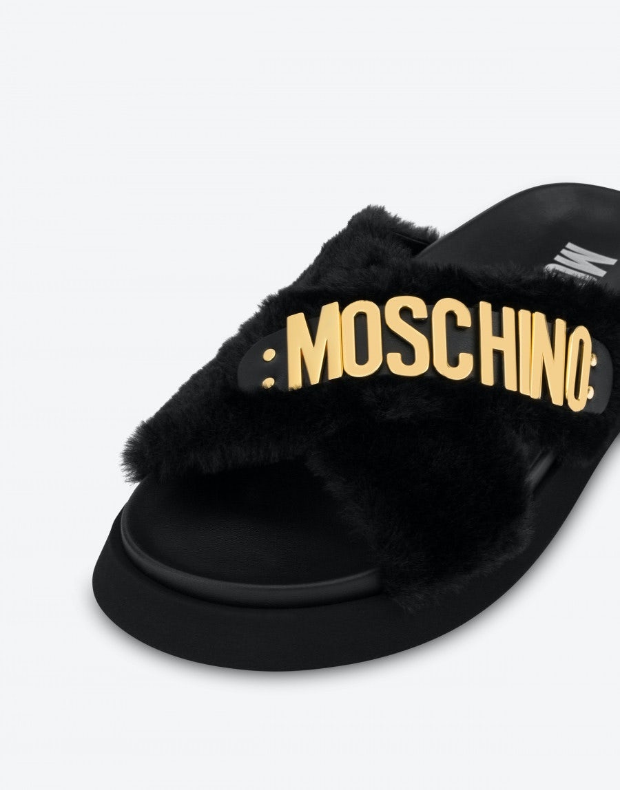 SOFT FABRIC FLAT SANDALS - 4