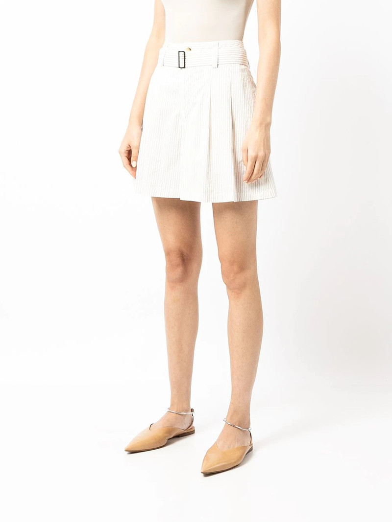 belted flared shorts 3