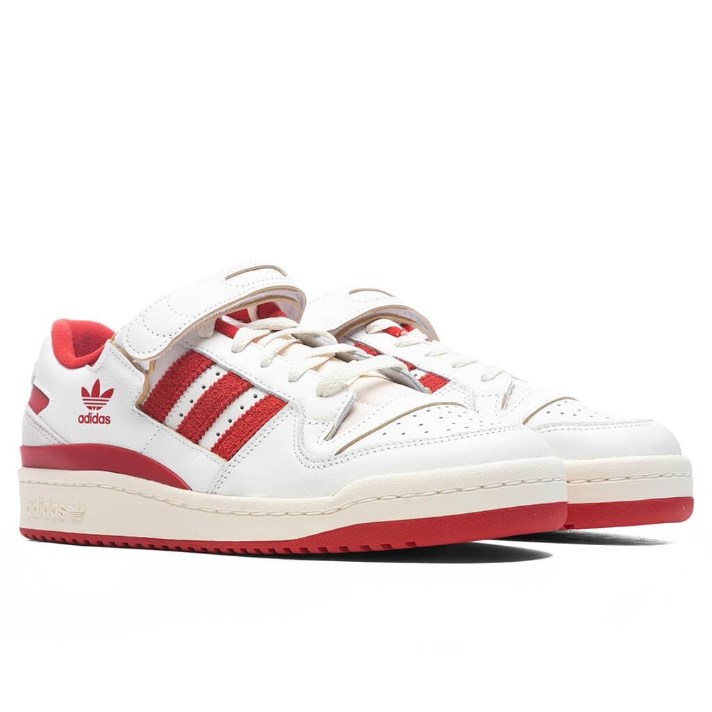 FORUM 84 LOW - CLOUD WHITE/TEAM POWER RED - 2