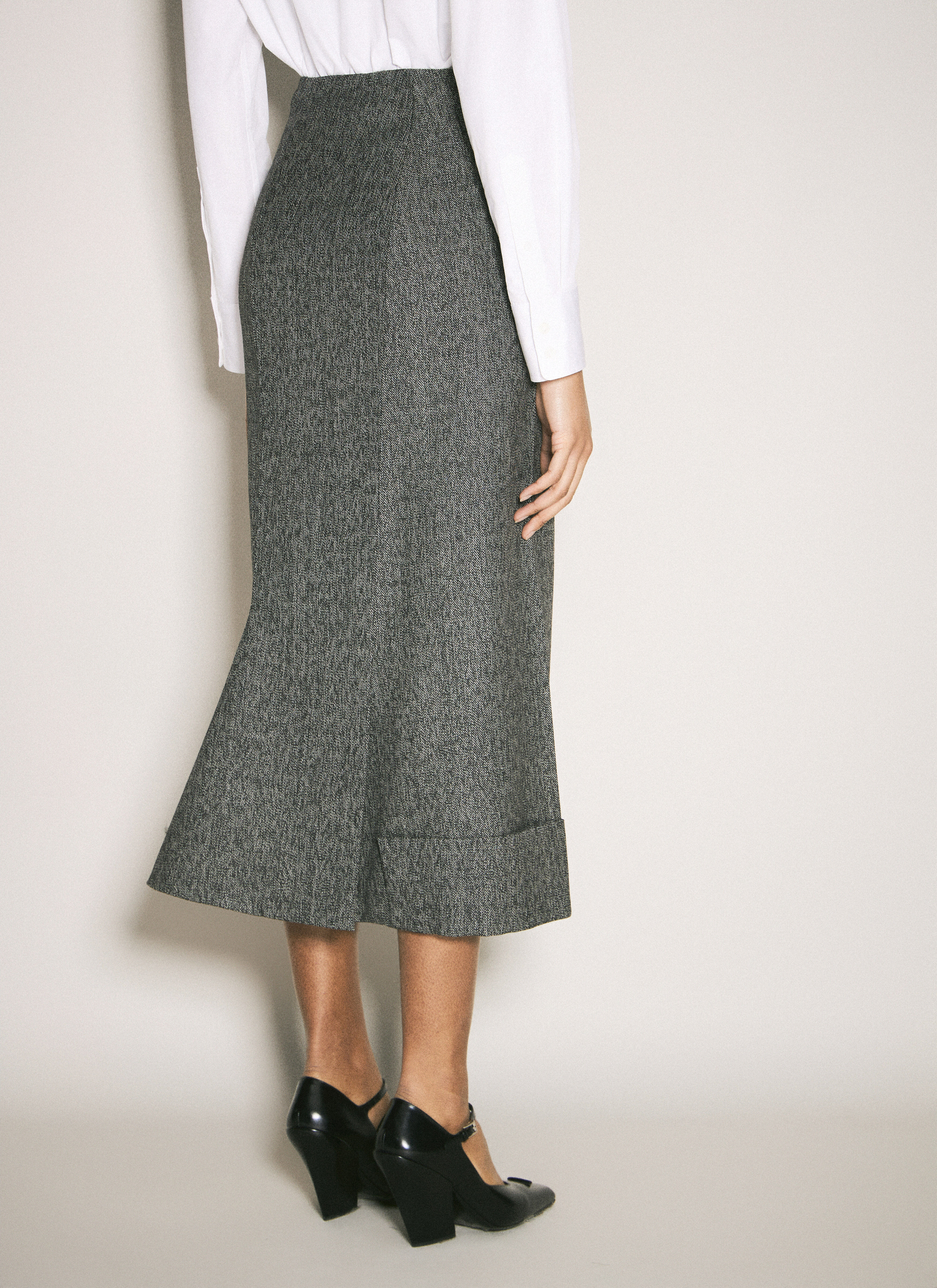 Wool Maxi Skirt - 5