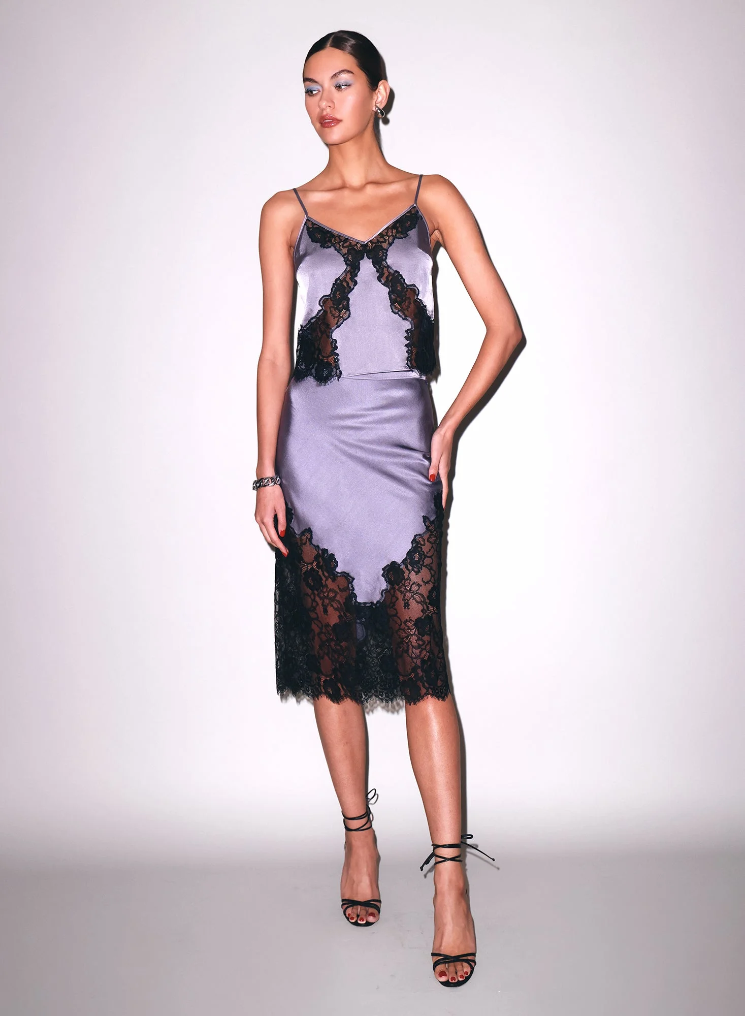 Juliet Lace Silk Skirt - 1