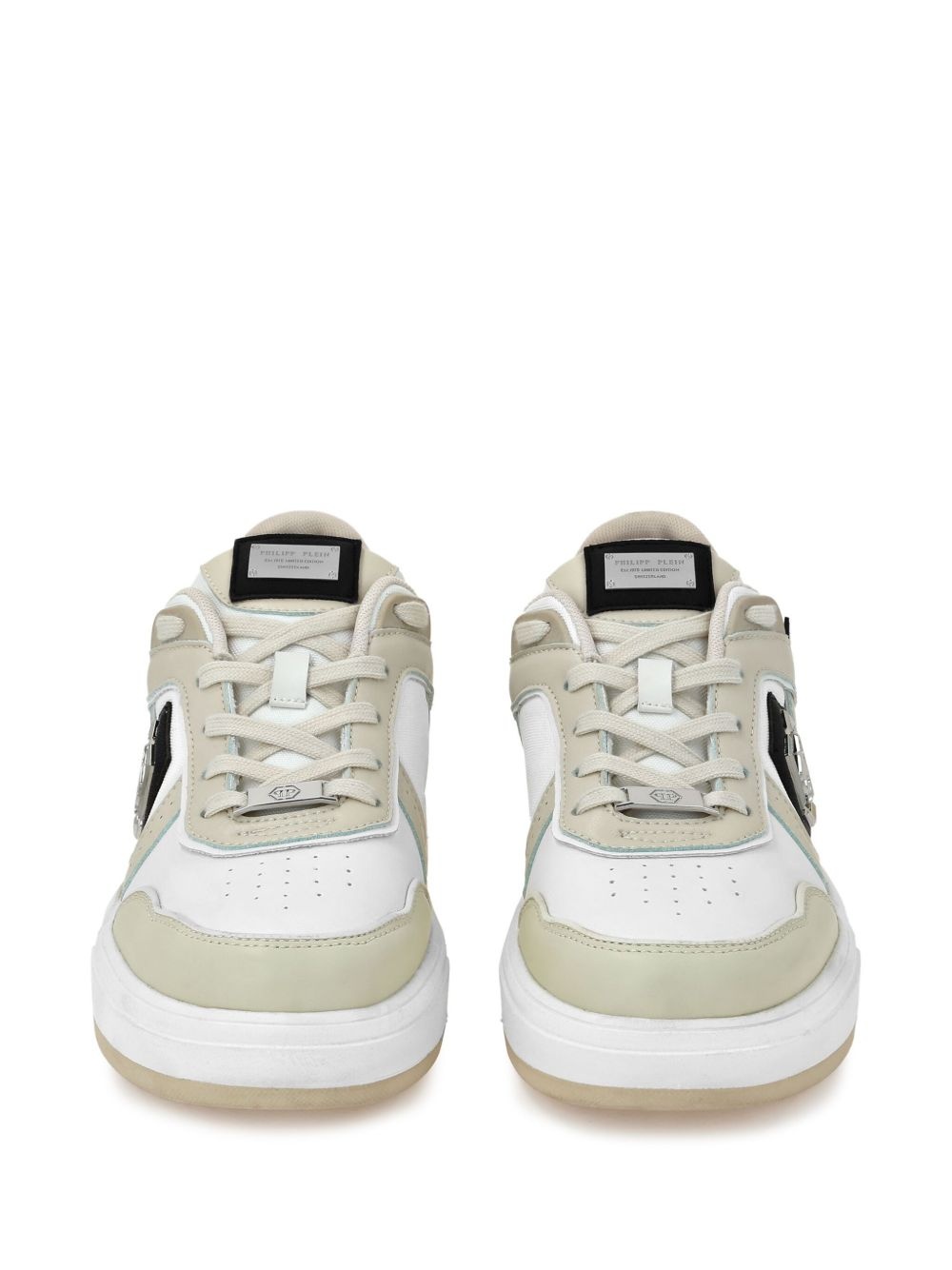 logo-plaque sneakers - 3