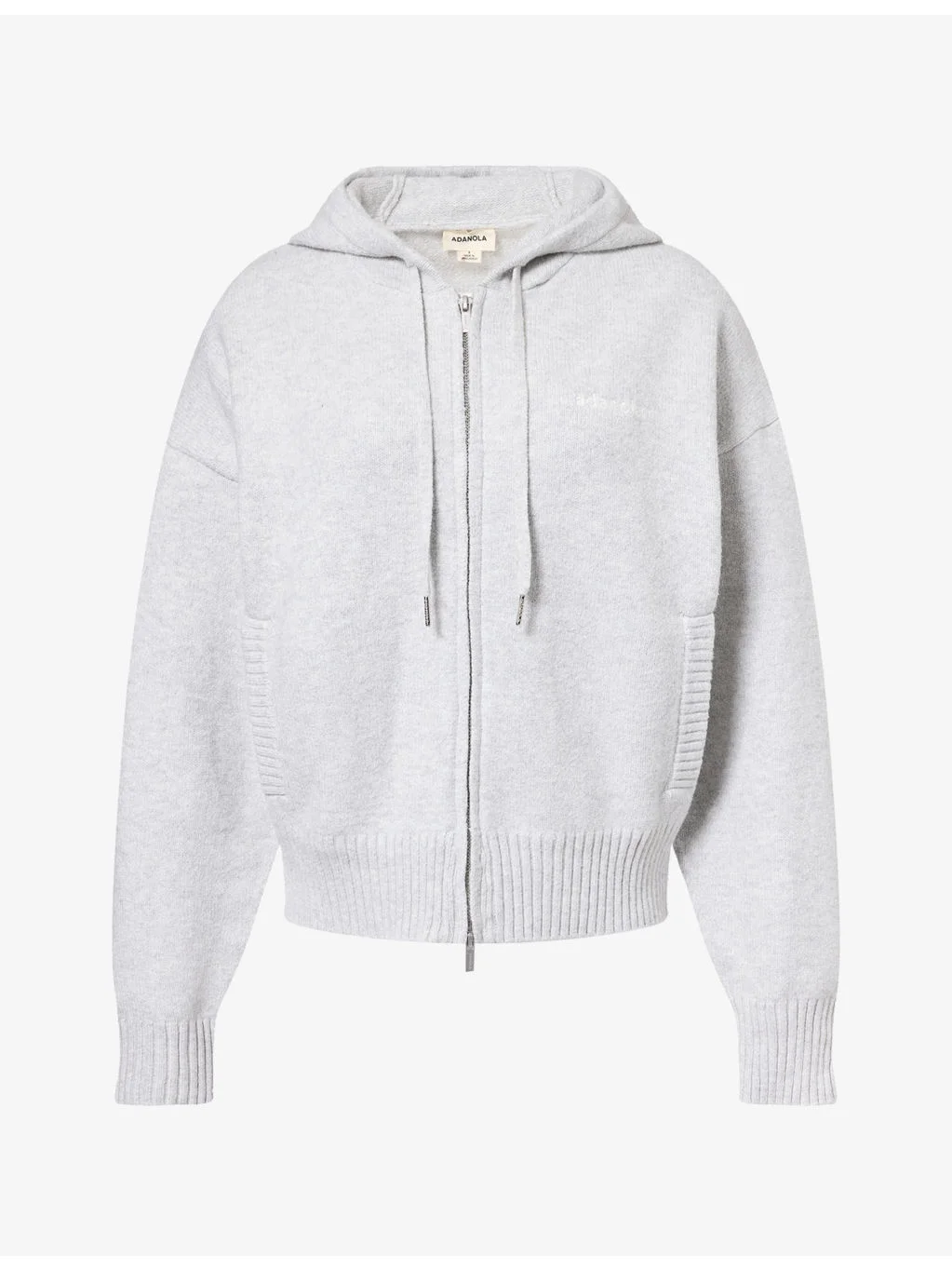 Logo-Embroidered Zip-Up Cotton-Knit Hoody - 1