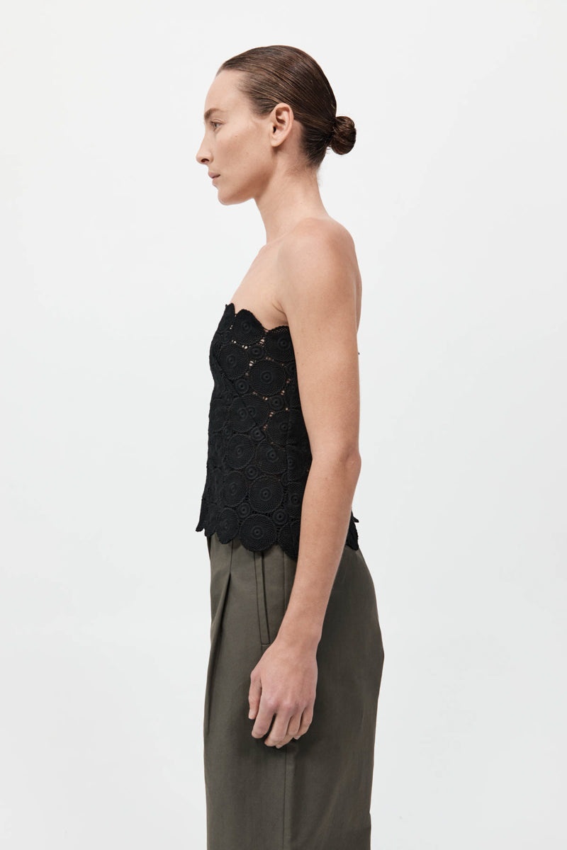 Doily Top - Black - 6