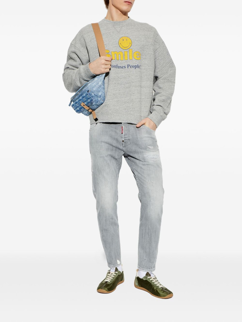 DSQUARED2 smile-print sweatshirt outlook