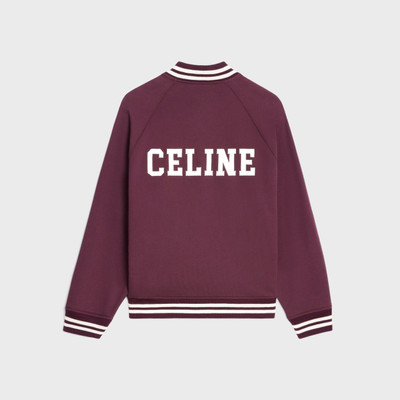 CELINE Celine teddy college jacket in fleece outlook
